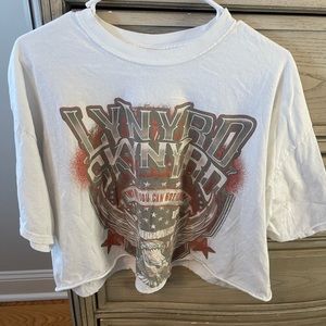 Lynyrd Skynyrd cropped graphic t-shirt